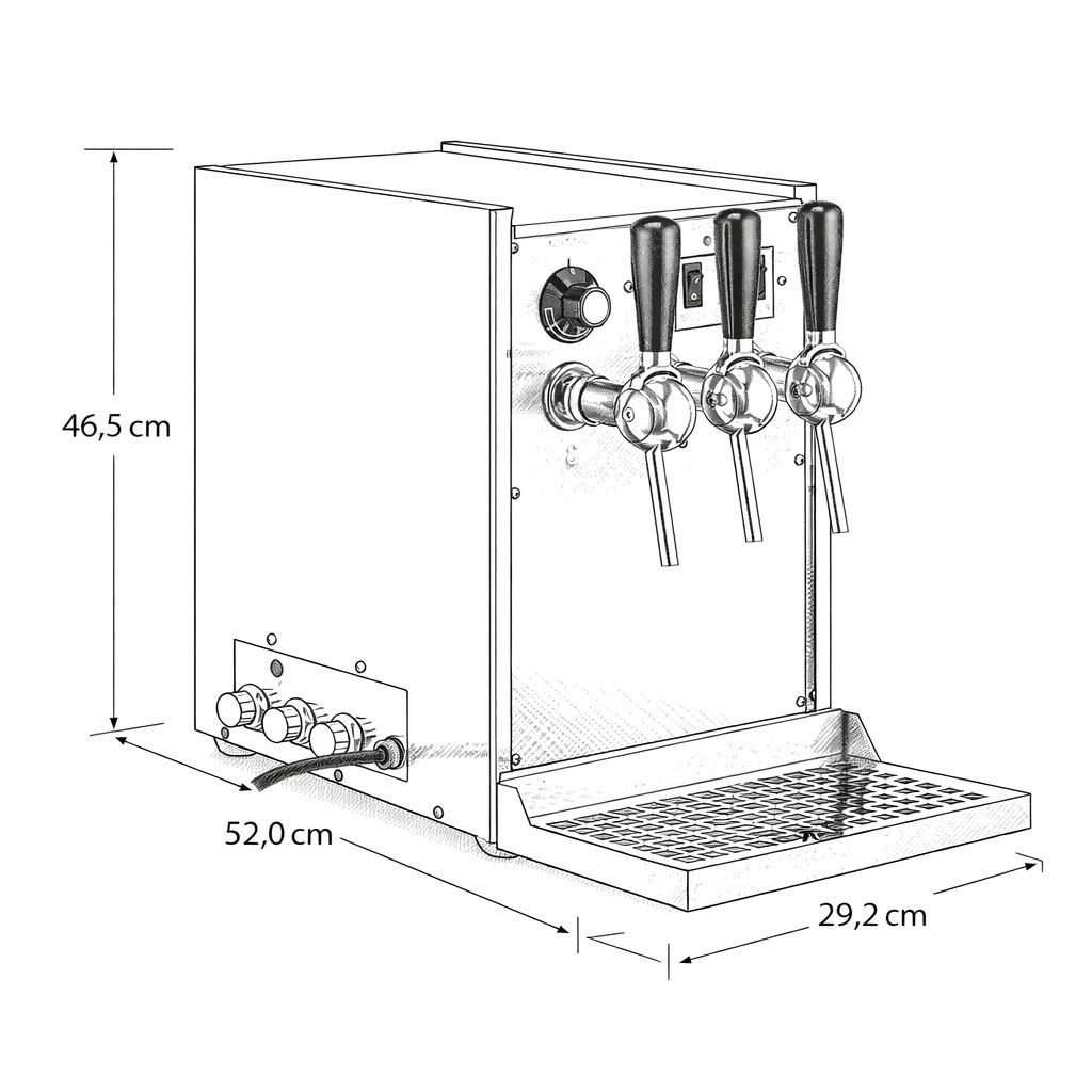 Glühweindurchlauferhitzer 06 Glühwein-Durchlauferhitzer 3-leitig mieten