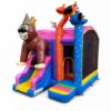 Hüpfburg Maxi Animal Party mit zwei Rutschen
