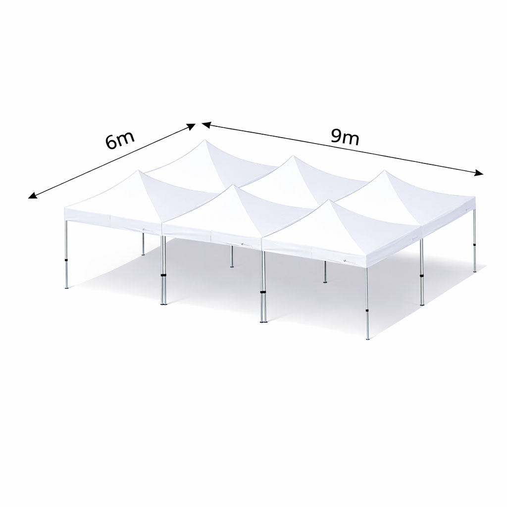 6x9m Abbildung Faltzelte Seitenansicht 6x9m Abbildung Faltzelte Seitenansicht
