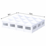9x12m Faltzelt mit Seitenteilen