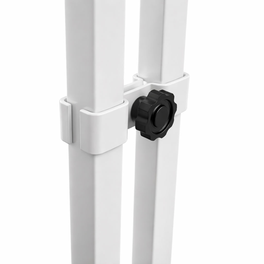 Verbinder weiss Faltzelt 01 Verbinder weiss Faltzelt 01