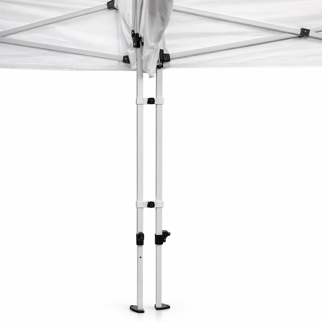 Verbinder weiss Faltzelt 02 Verbinder weiss Faltzelt 01
