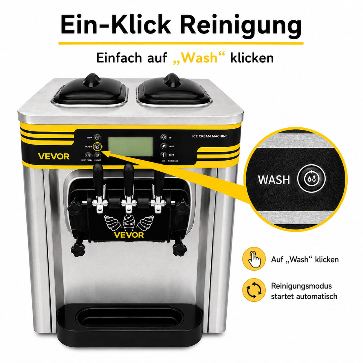 Vevor Softeismaschine 09 - Reinigung Vevor Softeismaschine